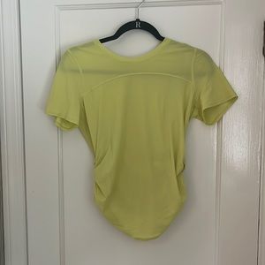 neon yellow/green Lululemon top